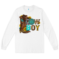White western cowboy Long Sleeve Tee - NancyCooperArtShop