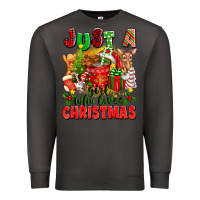 Smoke just a girl who loves christmas Premium Sweatshirt - texasbilliewilder