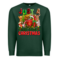 Sports Green just a girl who loves christmas Premium Sweatshirt - texasbilliewilder