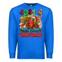 True Royal just a girl who loves christmas Premium Sweatshirt - texasbilliewilder