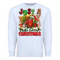 Just A Girl Who Loves Christmas Premium Sweatshirt | Teevron