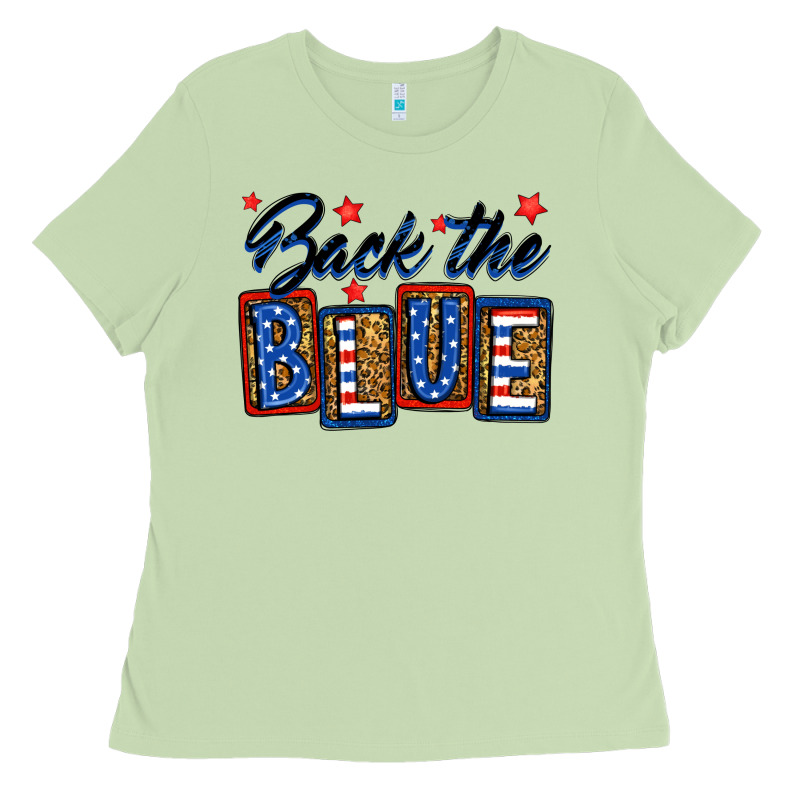 Back The Blue Ladies Tee by Neo Western | Teevron