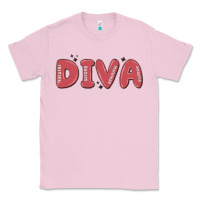 Bubblegum Pink diva Classic Tee - MaliasSmallBusiness