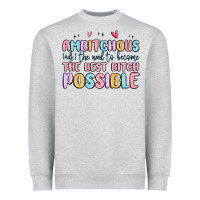 Heather Grey ambitchous (adj.) the need to become the best bitc Heavyweight Sweatshirt - MaliasSmallBusiness