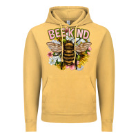 Vintage Mustard bee kind Vintage Hoodie - NancyCooperArtShop