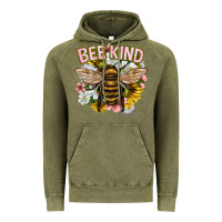 Vintage Olive bee kind Vintage Hoodie - NancyCooperArtShop