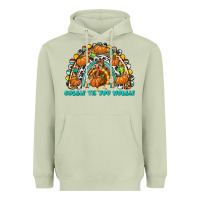 Matcha Gobble Til You Wobble with Rainbow Heavyweight Hoodie - texasbilliewilder