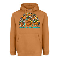 Meerkat Gobble Til You Wobble with Rainbow Heavyweight Hoodie - texasbilliewilder
