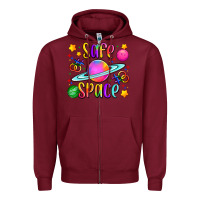 Burgundy safe space Zipper Hoodie - Artiststas