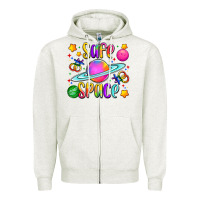 Oatmeal Heather safe space Zipper Hoodie - Artiststas