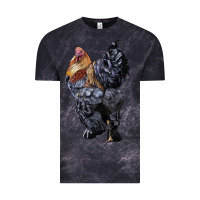 Cloud Black Brahma Rooster Vintage Tee - LillyAllenDesigns