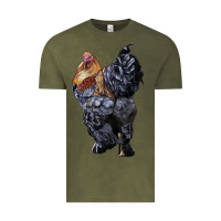 Vintage Olive Brahma Rooster Vintage Tee - LillyAllenDesigns
