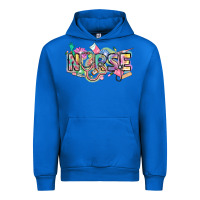 Cobalt Nurse Urban Hoodie - FaDigitalArtStudio
