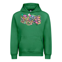 Emerald Nurse Urban Hoodie - FaDigitalArtStudio