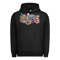 Pigment Black Nurse Urban Hoodie - FaDigitalArtStudio