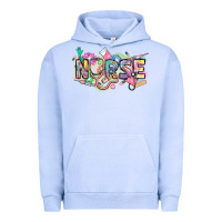 Pigment Grape Ice Nurse Urban Hoodie - FaDigitalArtStudio
