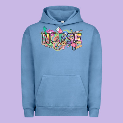 Nurse Urban Hoodie Designed By Fadigitalartstudio