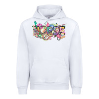 White Nurse Urban Hoodie - FaDigitalArtStudio