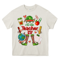 Cream im the teacher elf Heavy Core Tee - FaDigitalArtStudio