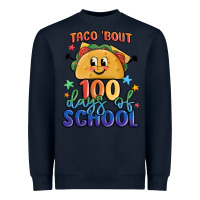 Navy taco bout 100 days of school Heavyweight Sweatshirt - MaliasSmallBusiness