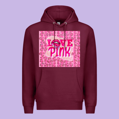 Love Pink Premium Hoodie Designed By Tumblerdesignbyshophia