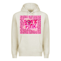 Oatmeal Heather love pink Premium Hoodie - TumblerDesignByShophia