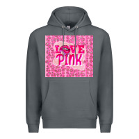 Rock love pink Premium Hoodie - TumblerDesignByShophia