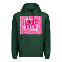 Sports Green love pink Premium Hoodie - TumblerDesignByShophia