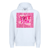 White love pink Premium Hoodie - TumblerDesignByShophia