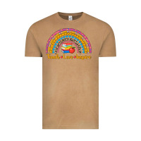 Vintage Camel back to school rainbow teach love inspire Vintage Tee - AdoDesignShop