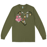 Army Green phlebotomy add your name Long Sleeve Tee - MaliasSmallBusiness