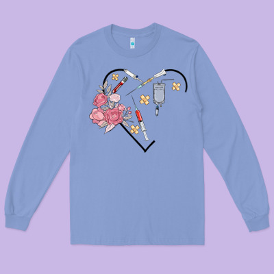 Phlebotomy Add Your Name Long Sleeve Tee Designed By Maliassmallbusiness