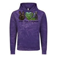 Cloud Purple Peace Love Chimpanzee Vintage Hoodie - LillyAllenDesigns