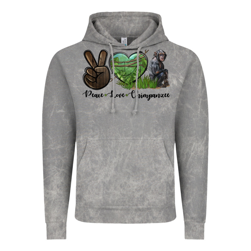 Peace Love Chimpanzee Vintage Hoodie by LillyAllenDesigns | Teevron