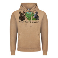 Vintage Coffee Peace Love Chimpanzee Vintage Hoodie - LillyAllenDesigns