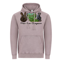 Vintage Zinc Peace Love Chimpanzee Vintage Hoodie - LillyAllenDesigns