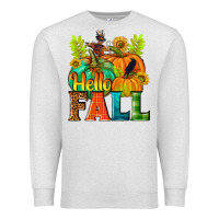 Oatmeal Heather Hello Fall Premium Sweatshirt - NancyCooperArtShop