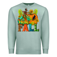 Seafoam Hello Fall Premium Sweatshirt - NancyCooperArtShop