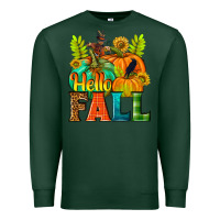 Sports Green Hello Fall Premium Sweatshirt - NancyCooperArtShop