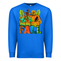True Royal Hello Fall Premium Sweatshirt - NancyCooperArtShop