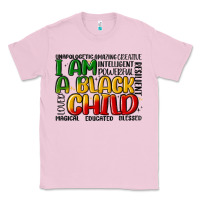 Bubblegum Pink i am a black child Classic Tee - MaliasSmallBusiness