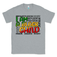 Heather Grey i am a black child Classic Tee - MaliasSmallBusiness