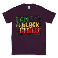 Plum i am a black child Classic Tee - MaliasSmallBusiness