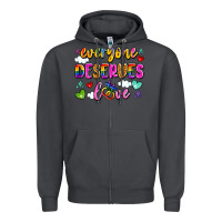Smoke everyone deserves love Zipper Hoodie - Artiststas