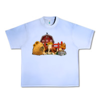Grape Ice Red Barn Farm Animals Urban Heavy Tee - Jasminsmagicworld