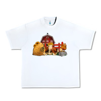 White Red Barn Farm Animals Urban Heavy Tee - Jasminsmagicworld