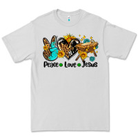 Dove Grey peace love jesus Premium Tee - AdoDesignShop