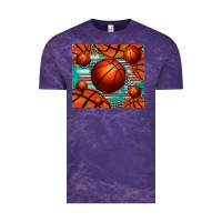 Cloud Purple basketball leopard serape tumbler Vintage Tee - Jasminsmagicworld