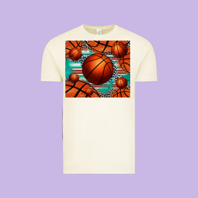Basketball Leopard Serape Tumbler Vintage Tee Designed By Jasminsmagicworld