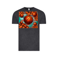 Vintage Black basketball leopard serape tumbler Vintage Tee - Jasminsmagicworld